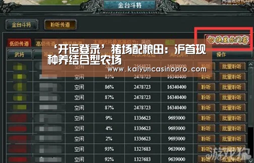 ‘开运登录’猪场配粮田:沪首现种养结合型农场(图3) 开运娱乐